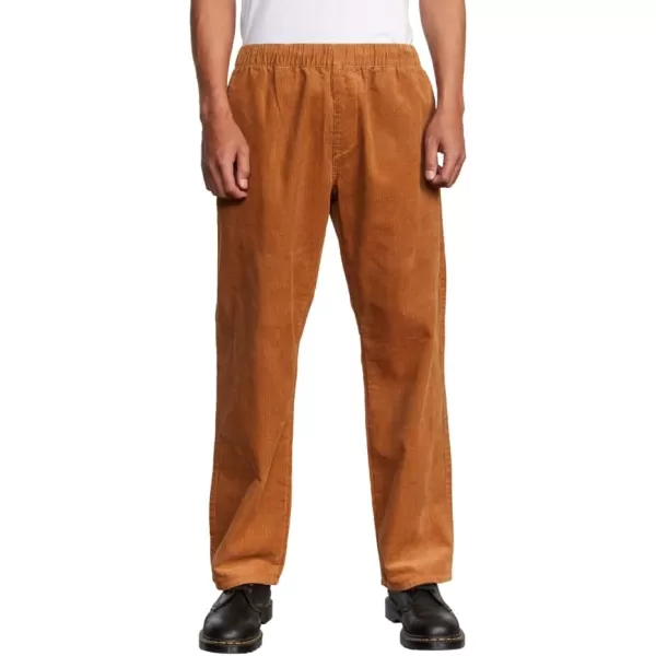 RVCA Mens Daggers Cord PantAmericana ElasticCamel