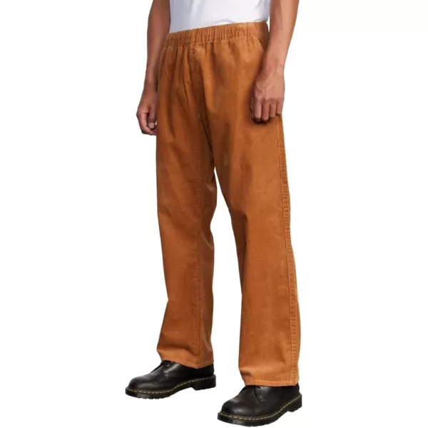 RVCA Mens Daggers Cord PantAmericana ElasticCamel