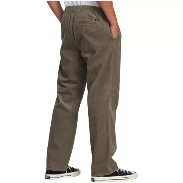 RVCA Mens Daggers Cord PantAmericana ElasticMushroom