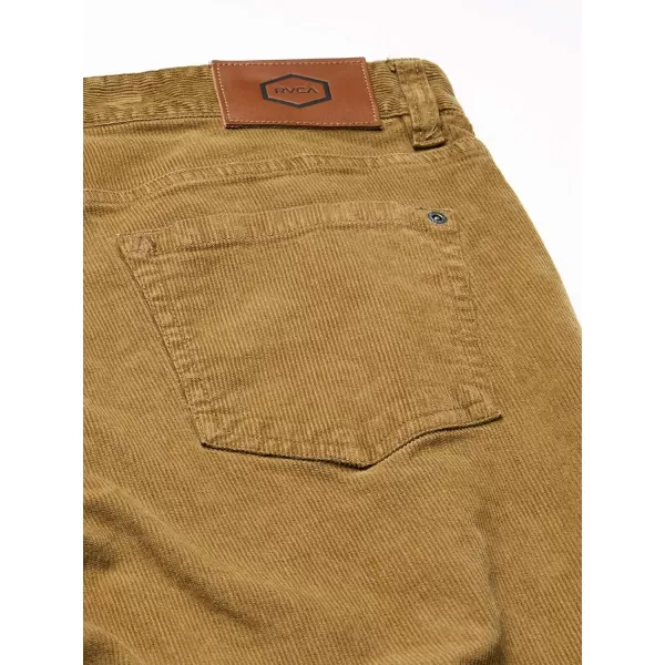 RVCA Mens Daggers Cord PantBrass