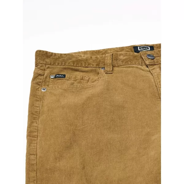 RVCA Mens Daggers Cord PantBrass