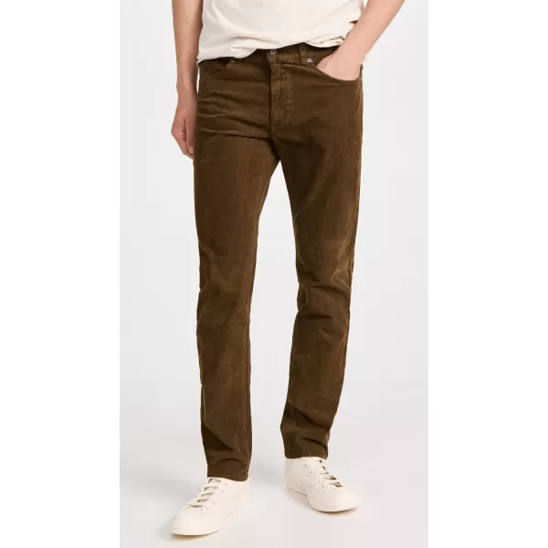 RVCA Mens Daggers Cord PantDaggers PigmentBombay Brown