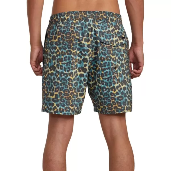 RVCA Mens Manic Elastic ShortCheetah Barnes Elastic