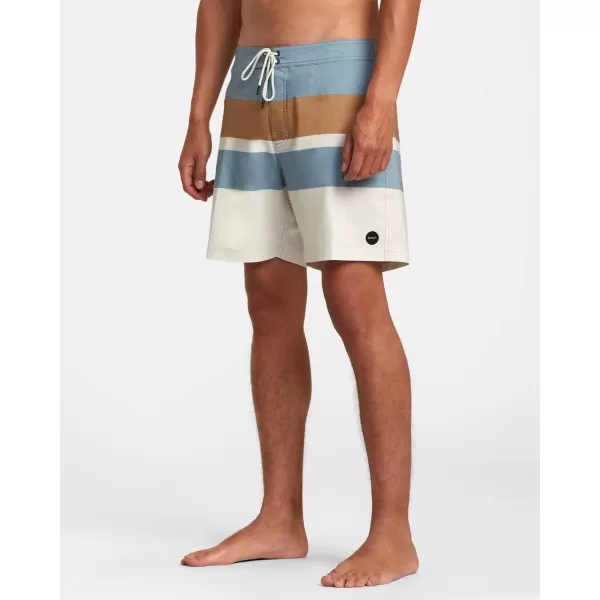 RVCA Mens Manic Elastic ShortLight Blue