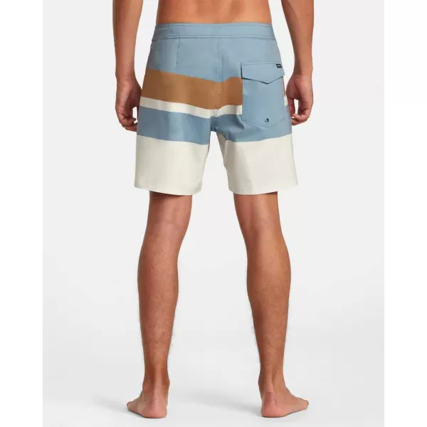 RVCA Mens Manic Elastic ShortLight Blue