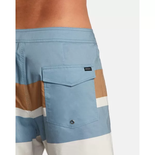 RVCA Mens Manic Elastic ShortLight Blue