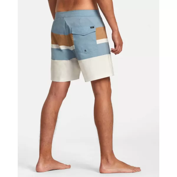 RVCA Mens Manic Elastic ShortLight Blue