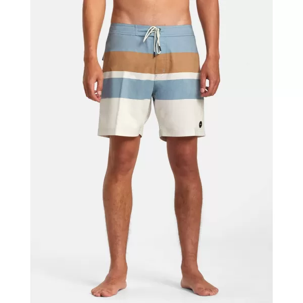 RVCA Mens Manic Elastic ShortLight Blue