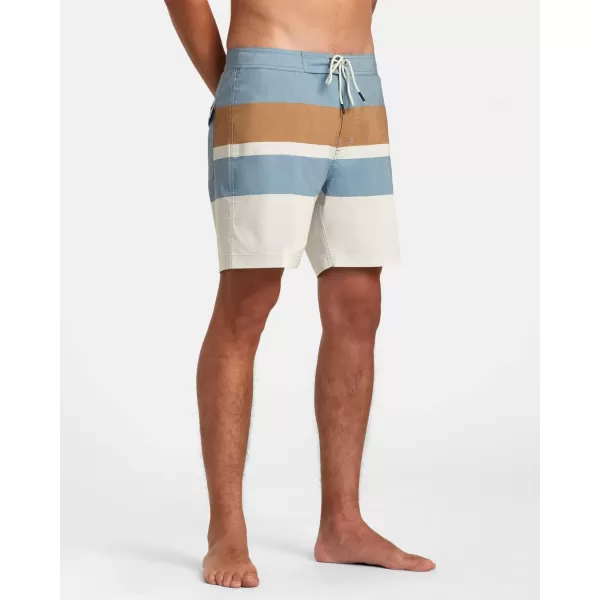 RVCA Mens Manic Elastic ShortLight Blue