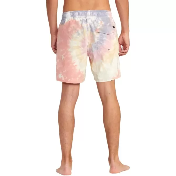 RVCA Mens Manic Elastic ShortRainbow Tie Dye