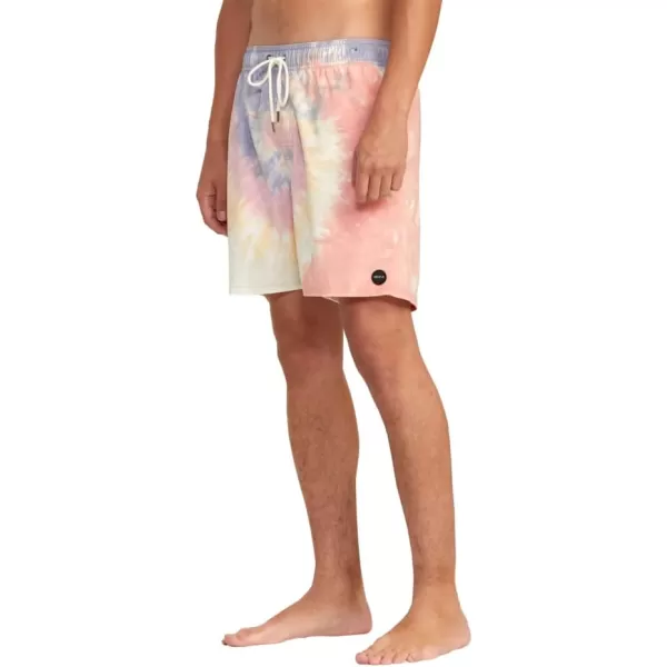 RVCA Mens Manic Elastic ShortRainbow Tie Dye