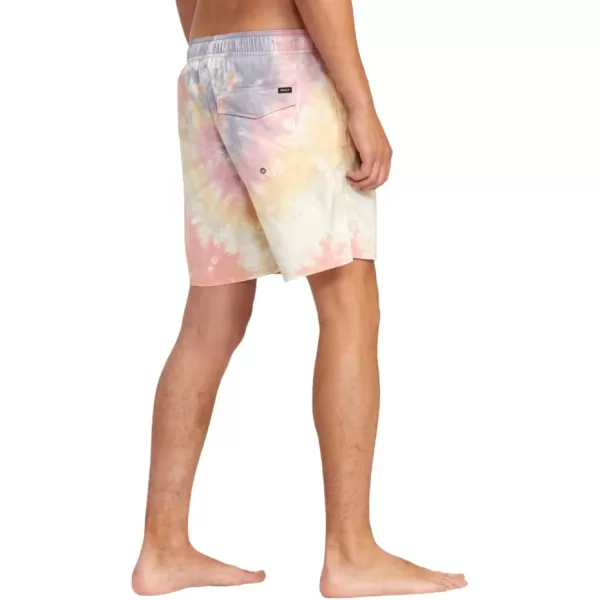 RVCA Mens Manic Elastic ShortRainbow Tie Dye