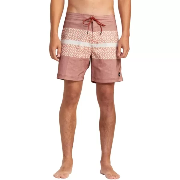 RVCA Mens Manic Elastic ShortWestport PrintBrick