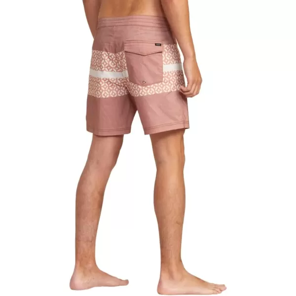 RVCA Mens Manic Elastic ShortWestport PrintBrick