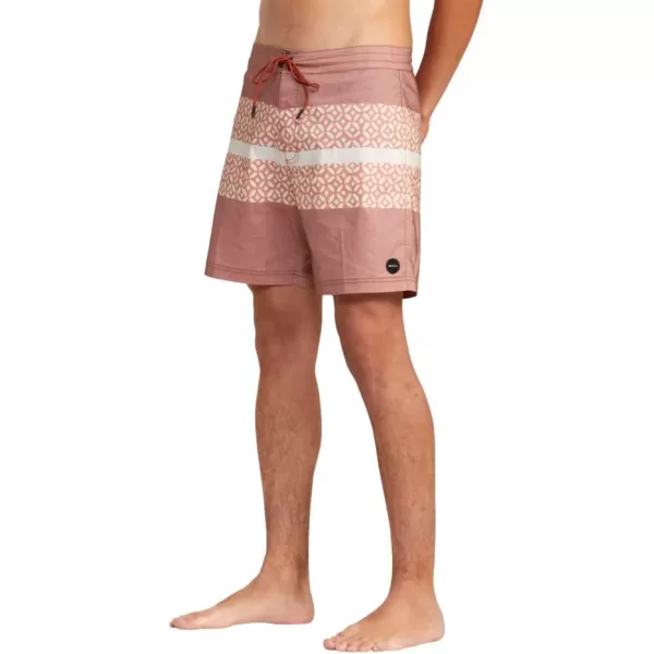 RVCA Mens Manic Elastic ShortWestport PrintBrick