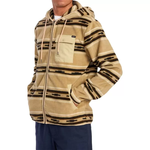 RVCA Mens Sherpa Fleece JacketHawthorneBurlap