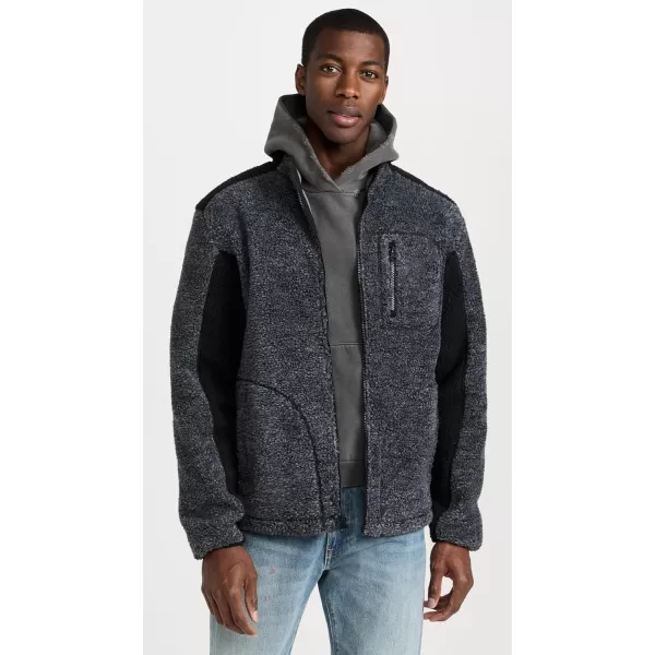 RVCA Mens Sherpa Fleece JacketZach AllenBlack