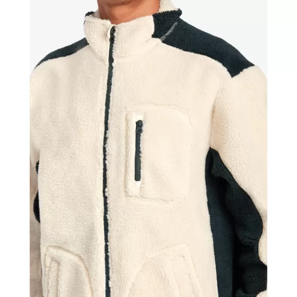 RVCA Mens Sherpa Fleece JacketZach AllenNatural