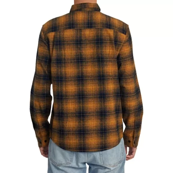 RVCA Mens Thatll Work Flannel Long Sleeve Woven ShirtDayshift FlannelNavy