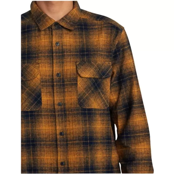 RVCA Mens Thatll Work Flannel Long Sleeve Woven ShirtDayshift FlannelNavy