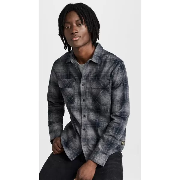 RVCA Mens Thatll Work Flannel Long Sleeve Woven ShirtDayshift FlannelRvca Black