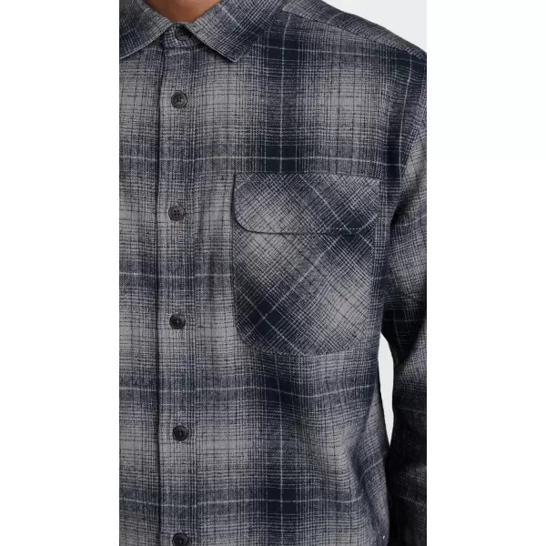 RVCA Mens Thatll Work Flannel Long Sleeve Woven ShirtDayshift FlannelRvca Black