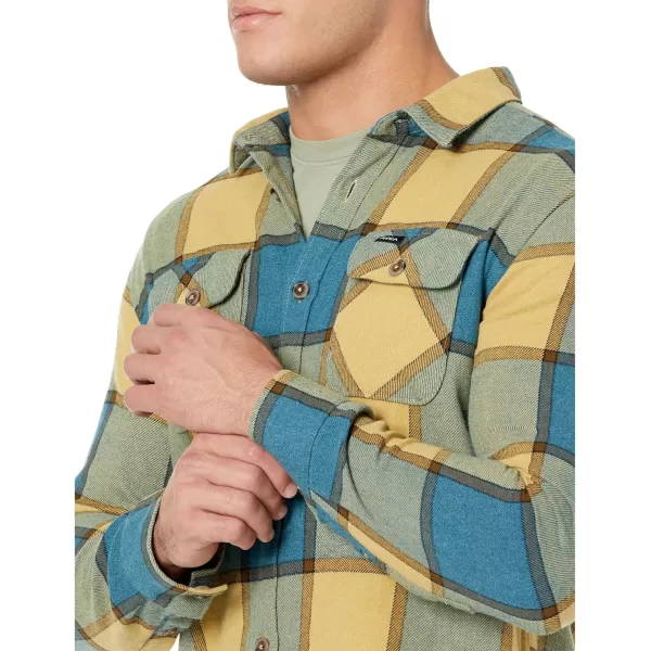 RVCA Mens Thatll Work Flannel Long Sleeve Woven ShirtThatll WorkMarsh