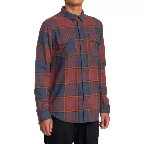 RVCA Mens Thatll Work Flannel Long Sleeve Woven ShirtThatll WorkNew Moody