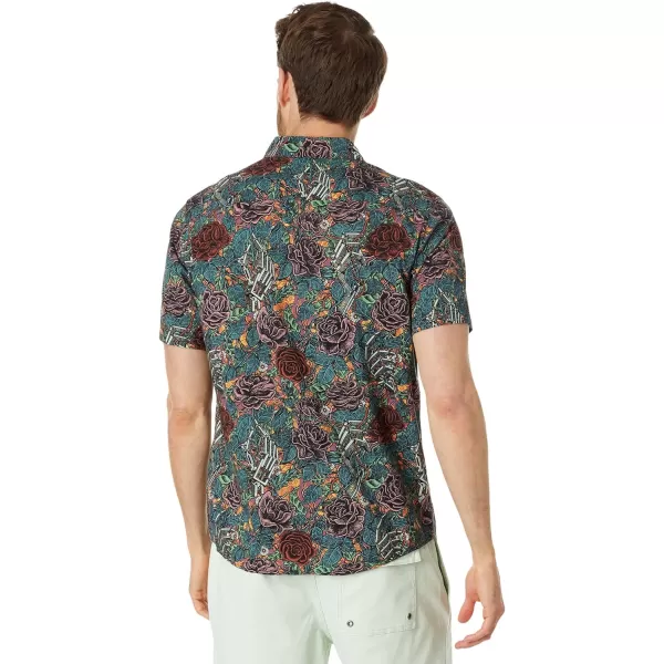 RVCA Mens Will Travel Short Sleeve ShirtMulti Martin Ander