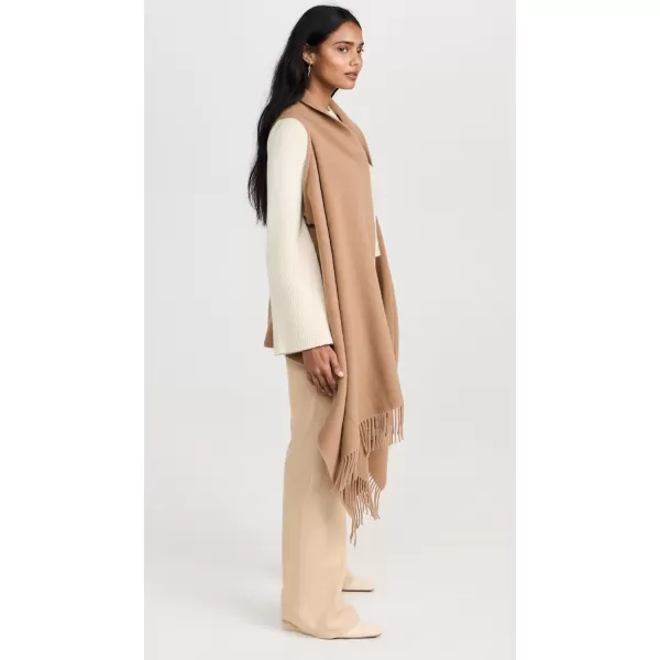 Rag amp Bone Womens Addison Fringed ShawlCamel