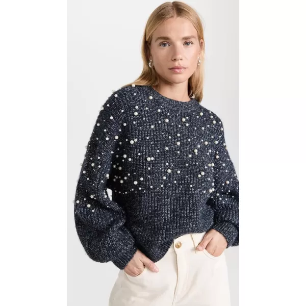 Rag amp Bone Womens Frankie Crew SweaterCharcoal