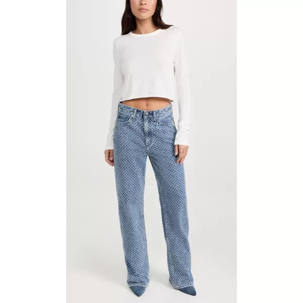 Rag amp Bone Womens Logan Tweed JeansIndigo Tweed