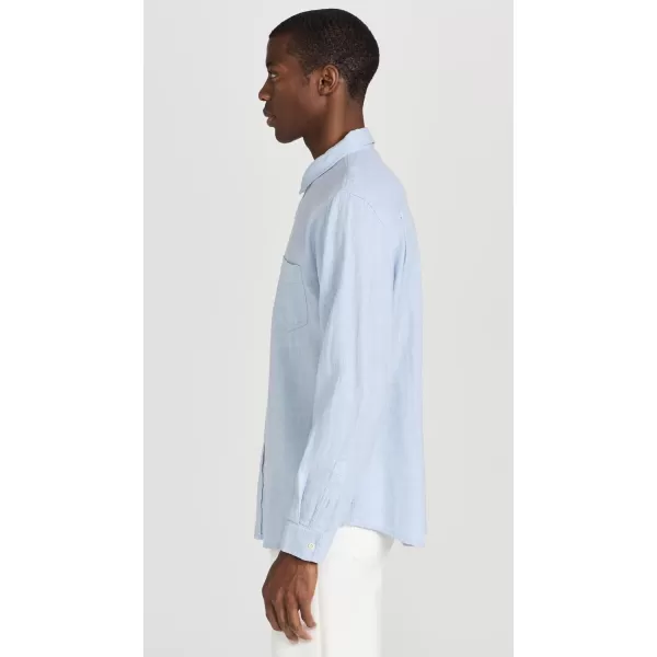 Rails Mens Wyatt Long Sleeve ShirtBlue Melange