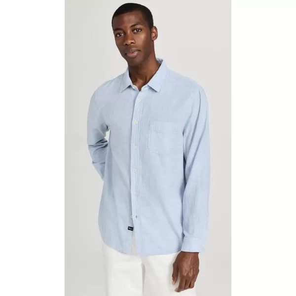 Rails Mens Wyatt Long Sleeve ShirtBlue Melange