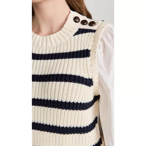 Rails Womens Bambi Sweater Vest TopIvory Navy Stripe