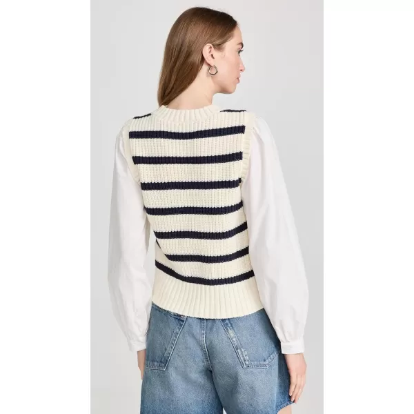 Rails Womens Bambi Sweater Vest TopIvory Navy Stripe