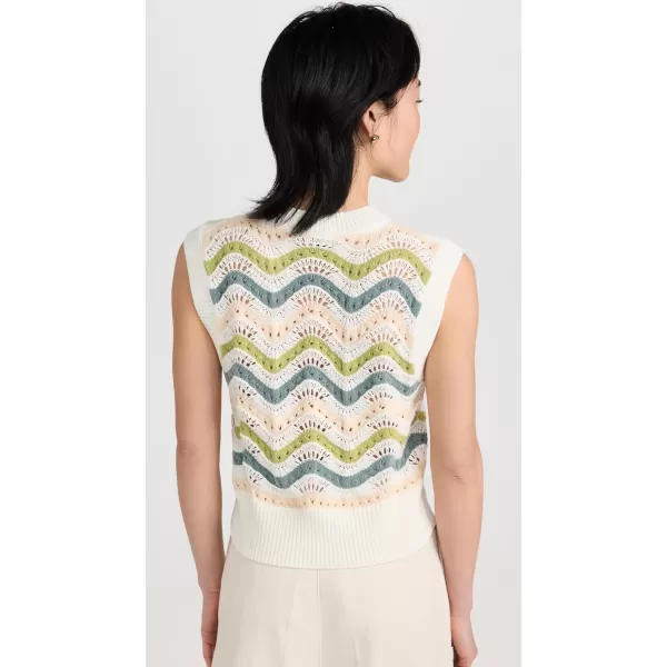 Rails Womens Mabel Sweater VestCrochet Stripe