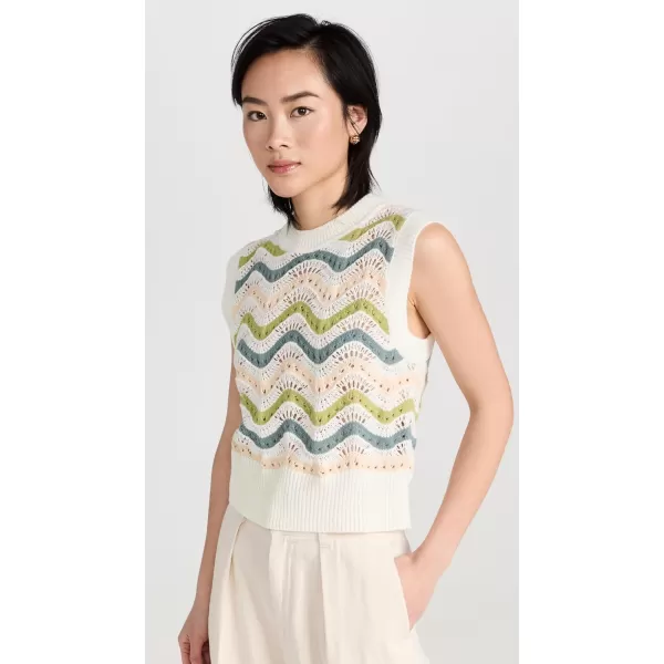 Rails Womens Mabel Sweater VestCrochet Stripe