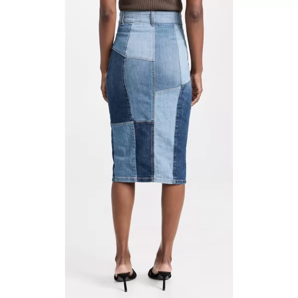 Ramy Brook Womens Bellami SkirtPatchwork Denim