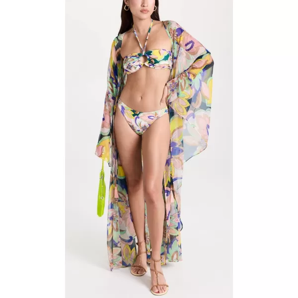 Ramy Brook Womens Lanai Printed Elmar Bikini TopLemon Multi Lanai Floral Print