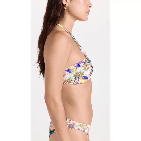 Ramy Brook Womens Lanai Printed Elmar Bikini TopLemon Multi Lanai Floral Print