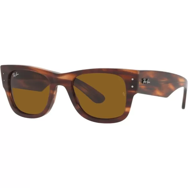 RayBan RB0840s Mega Wayfarer Square SunglassesStriped HavanaBrown