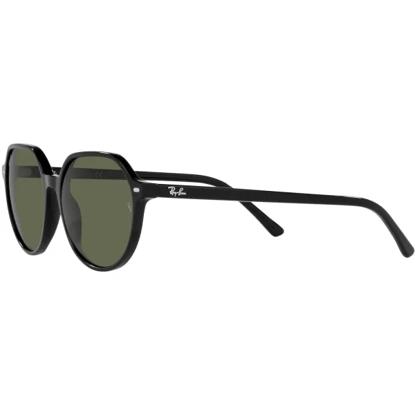 RayBan RB2195 Thalia Square SunglassesBlackGreen