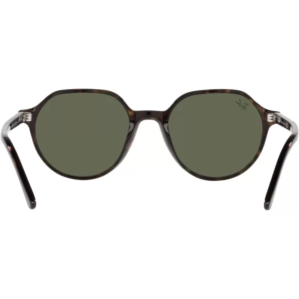 RayBan RB2195 Thalia Square SunglassesHavanaGreen