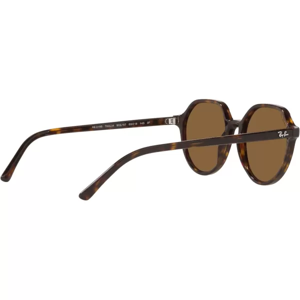 RayBan RB2195 Thalia Square SunglassesHavanaPolarized Brown