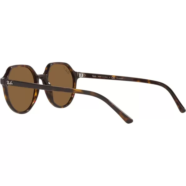 RayBan RB2195 Thalia Square SunglassesHavanaPolarized Brown