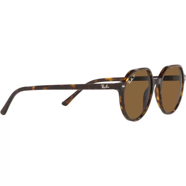 RayBan RB2195 Thalia Square SunglassesHavanaPolarized Brown