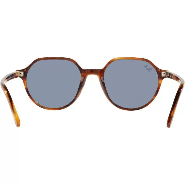 RayBan RB2195 Thalia Square SunglassesStriped HavanaBlue