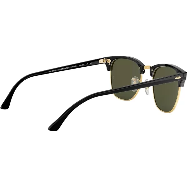 RayBan RB3016 Classic Clubmaster Rimless SunglassesEbony