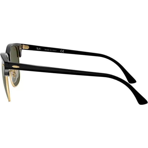 RayBan RB3016 Classic Clubmaster Rimless SunglassesEbony